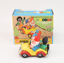 Corgi toys 801 Noddy's Car with grey face golly (Unsold shop stock)