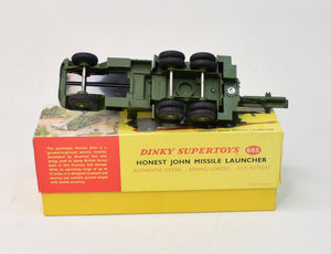 Dinky toy 665 Honest John Missile Launcher Virtually Mint/Lovely box