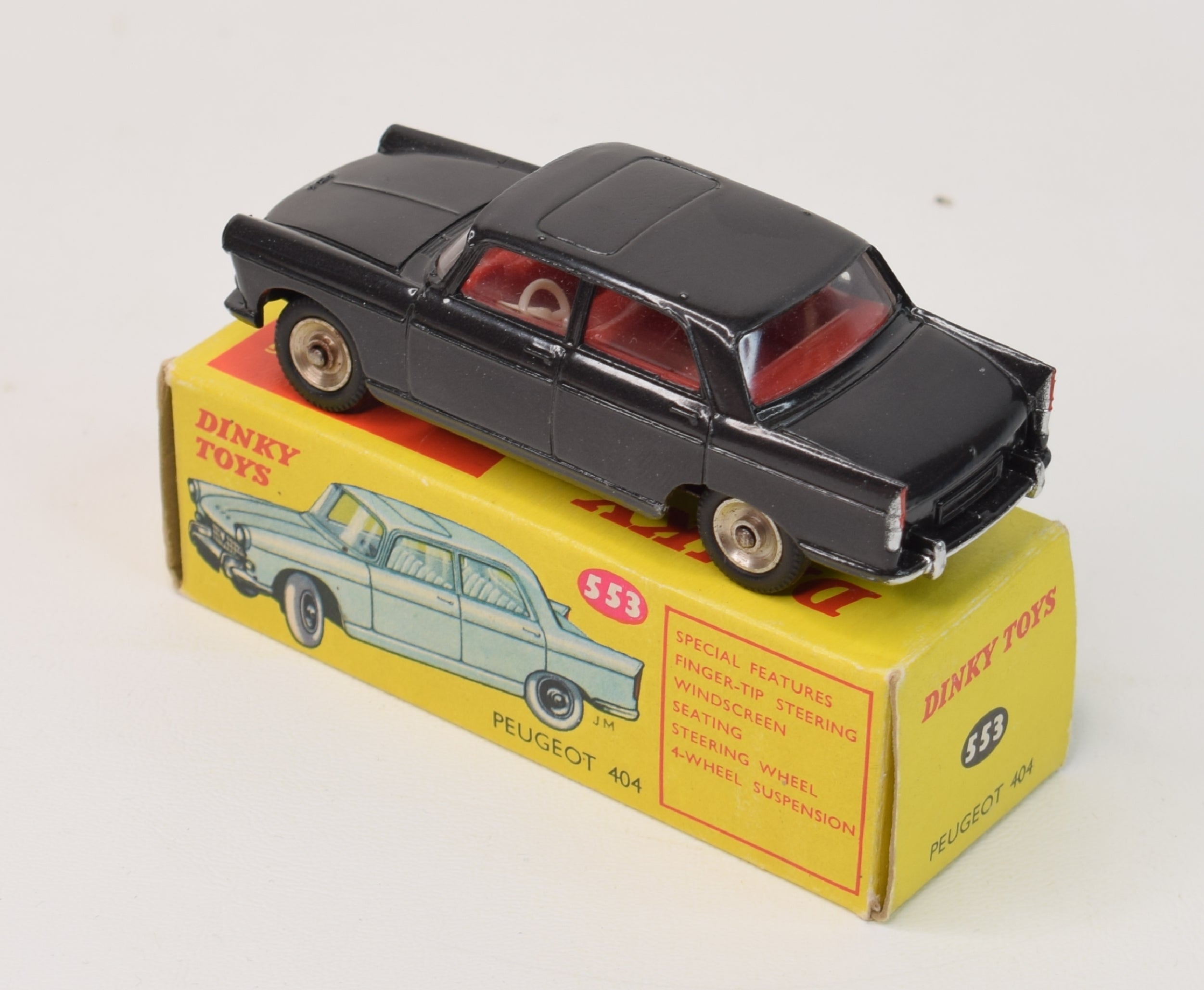 French Dinky Toys 553 Peugeot 404 'South African' Virtually Mint