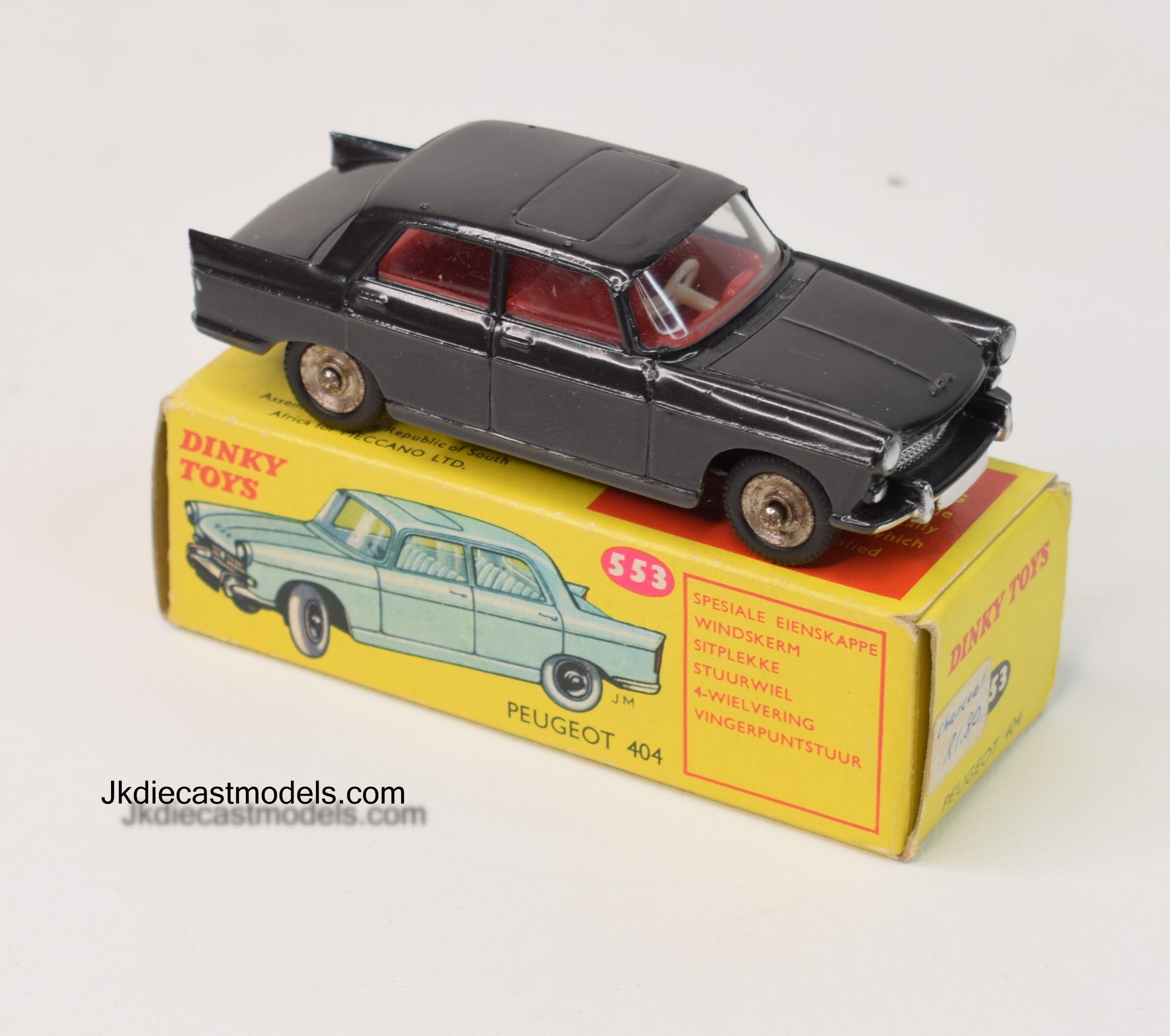French Dinky Toys 553 Peugeot 404 'South African' Virtually Mint