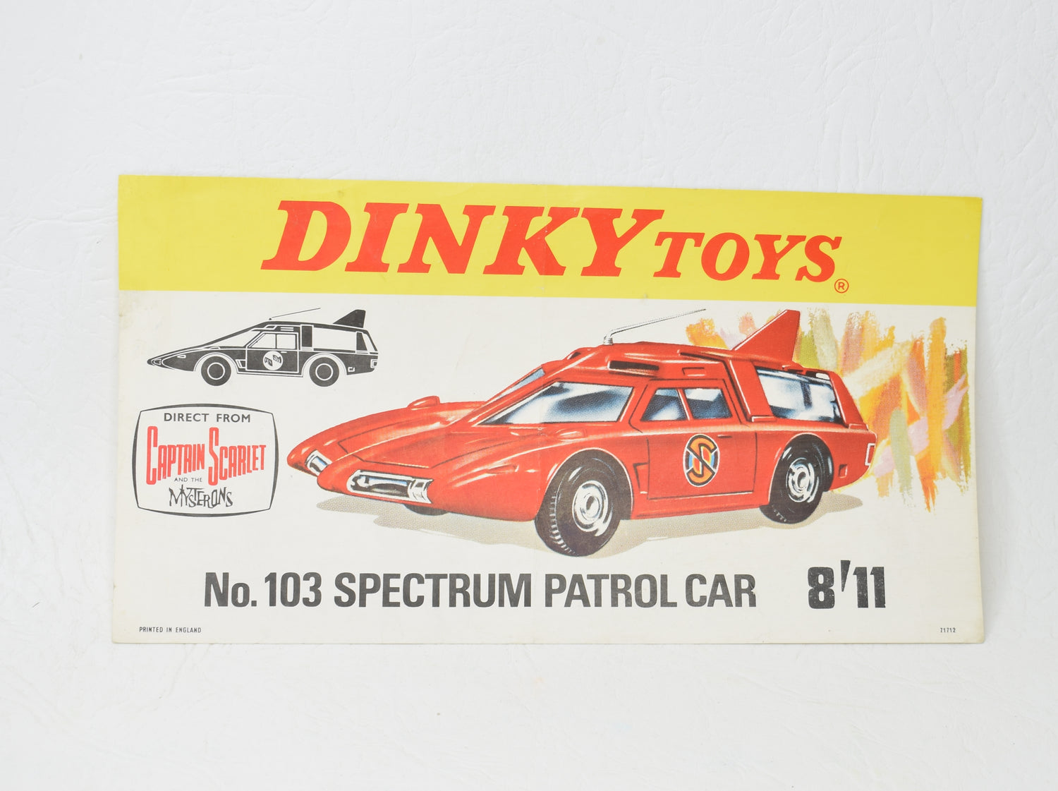 Dinky toys 103 SPC flyer/poster