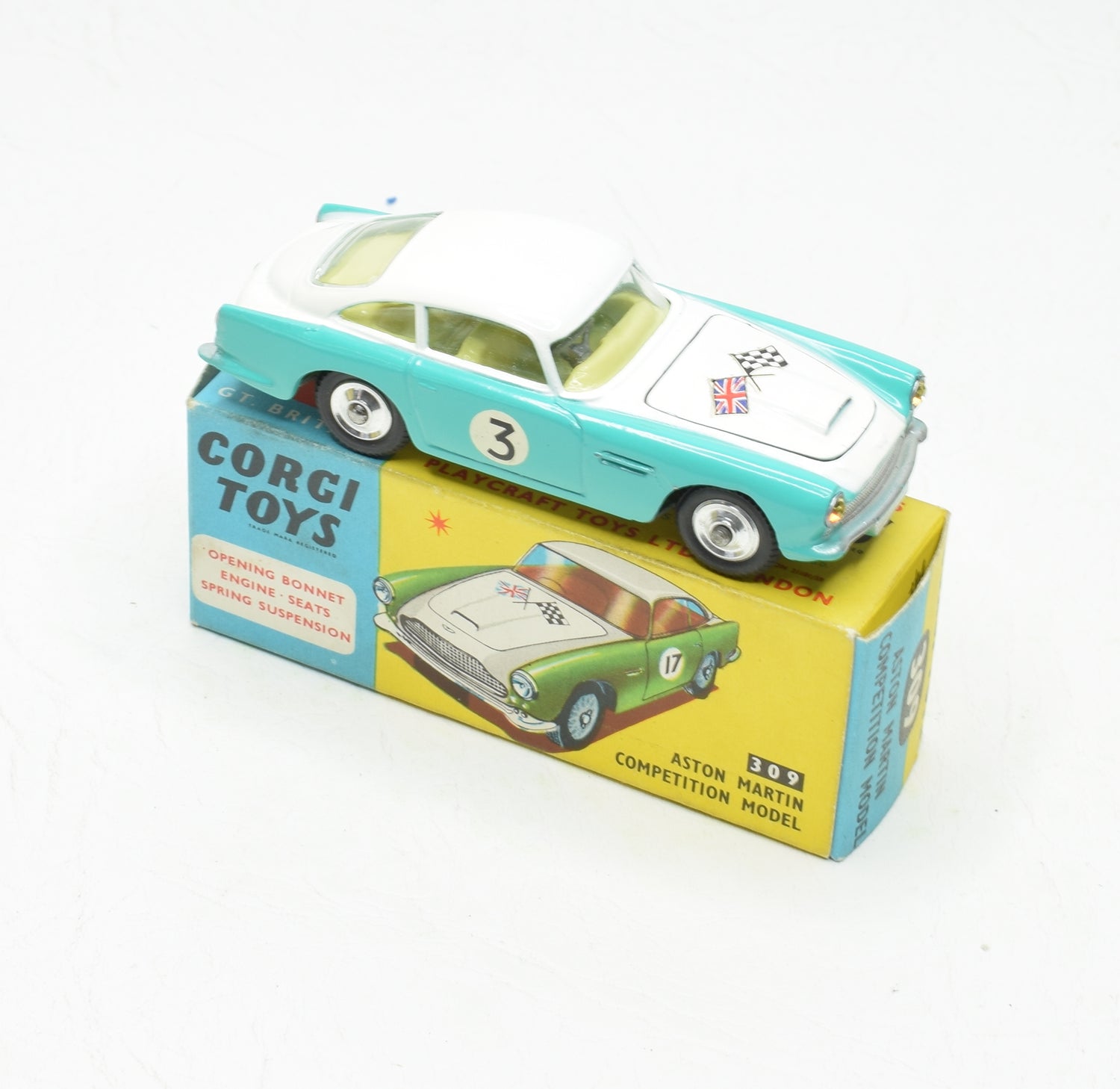 Corgi toys 309 Aston Martin Competition Virtually Mint/Boxed