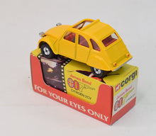 Corgi toys 272 Citroen 2cv F.Y.E.O Bond Mint/Lovely box