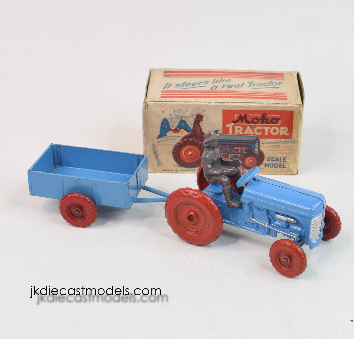Moko Lesney Tractor & Trailer Virtually Mint/Boxed
