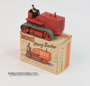 Moko Lesney Heavy Tractor with rubber tracks Virtually Mint/Boxed