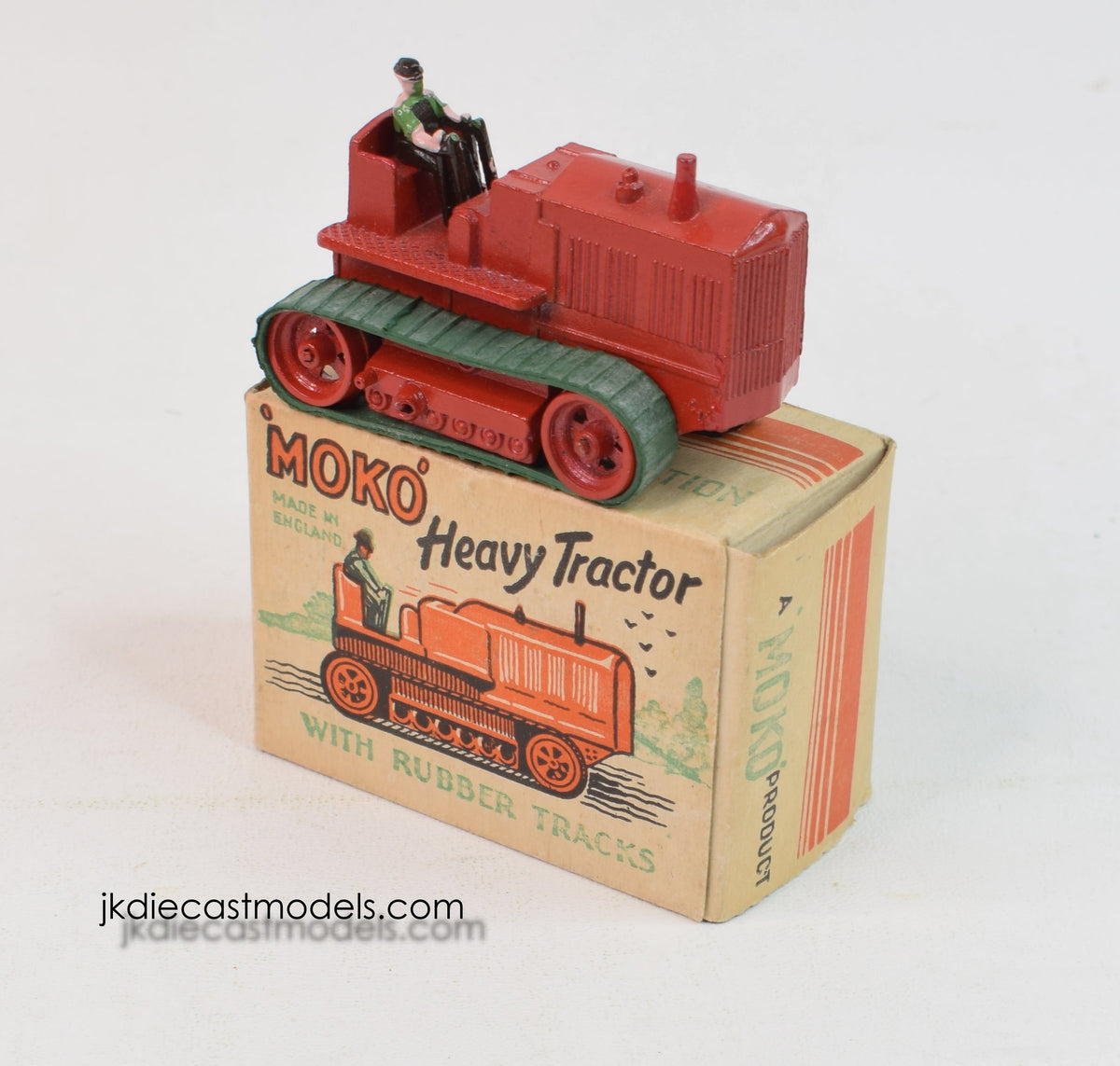 Moko Lesney Heavy Tractor with rubber tracks Virtually Mint/Boxed