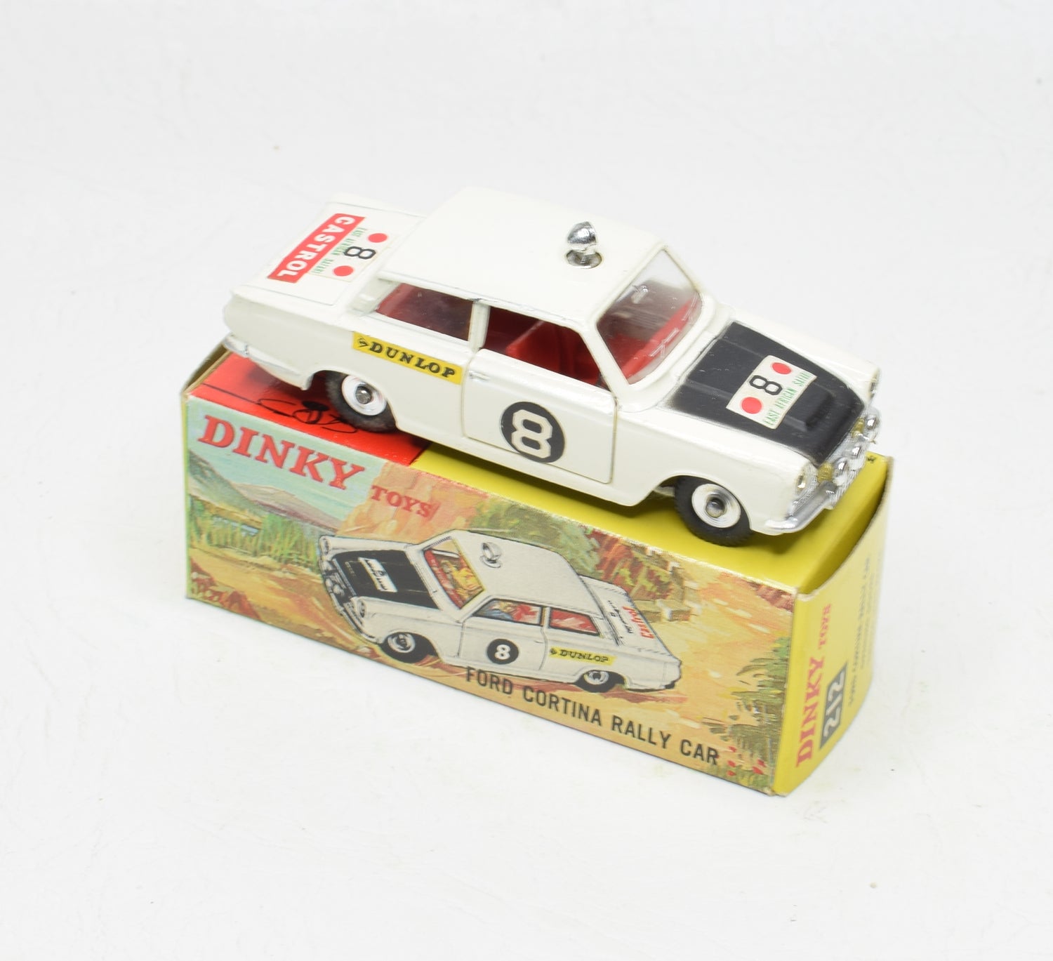 Dinky Toys 212 Ford Cortina Rally car Virtually Mint/Boxed