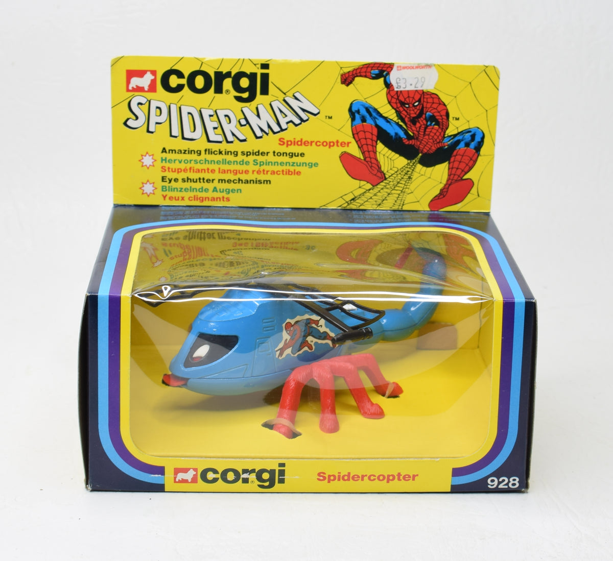 Corgi 928 Spider-Man Spidercopter  (Old store stock)