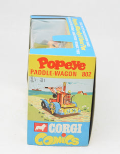 Corgi toys 802 Popeye Paddlewagon (Old shop stock)