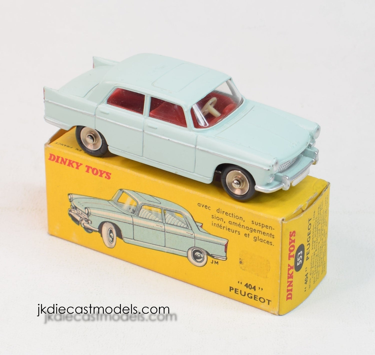 French Dinky 553 Peugeot 404 Virtually Mint/Boxed