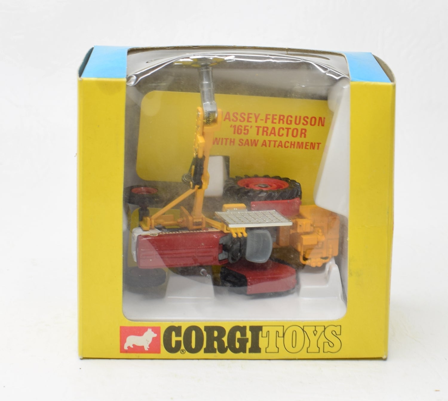 Corgi toys 73 Massey-Ferguson With Saw attachment Virtually Mint/Boxed