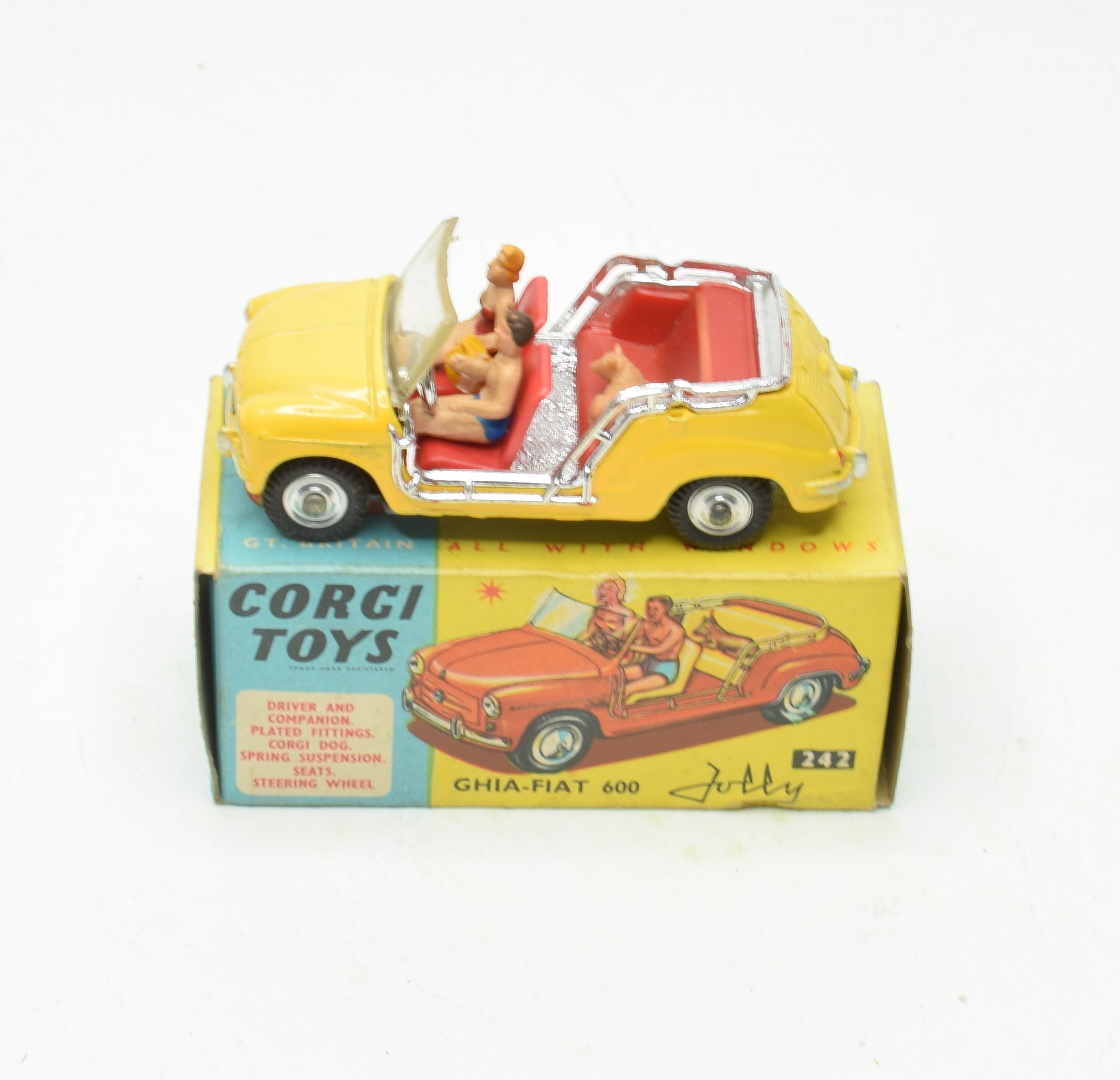 Diecast model cars Fiat 600 1/43 Brumm D Multipla blue avec Figuren 1960 - Alldi Diecast model cars Fiat 600 1/43 Brumm D Multipla blue avec Figuren 1960 - Alldi