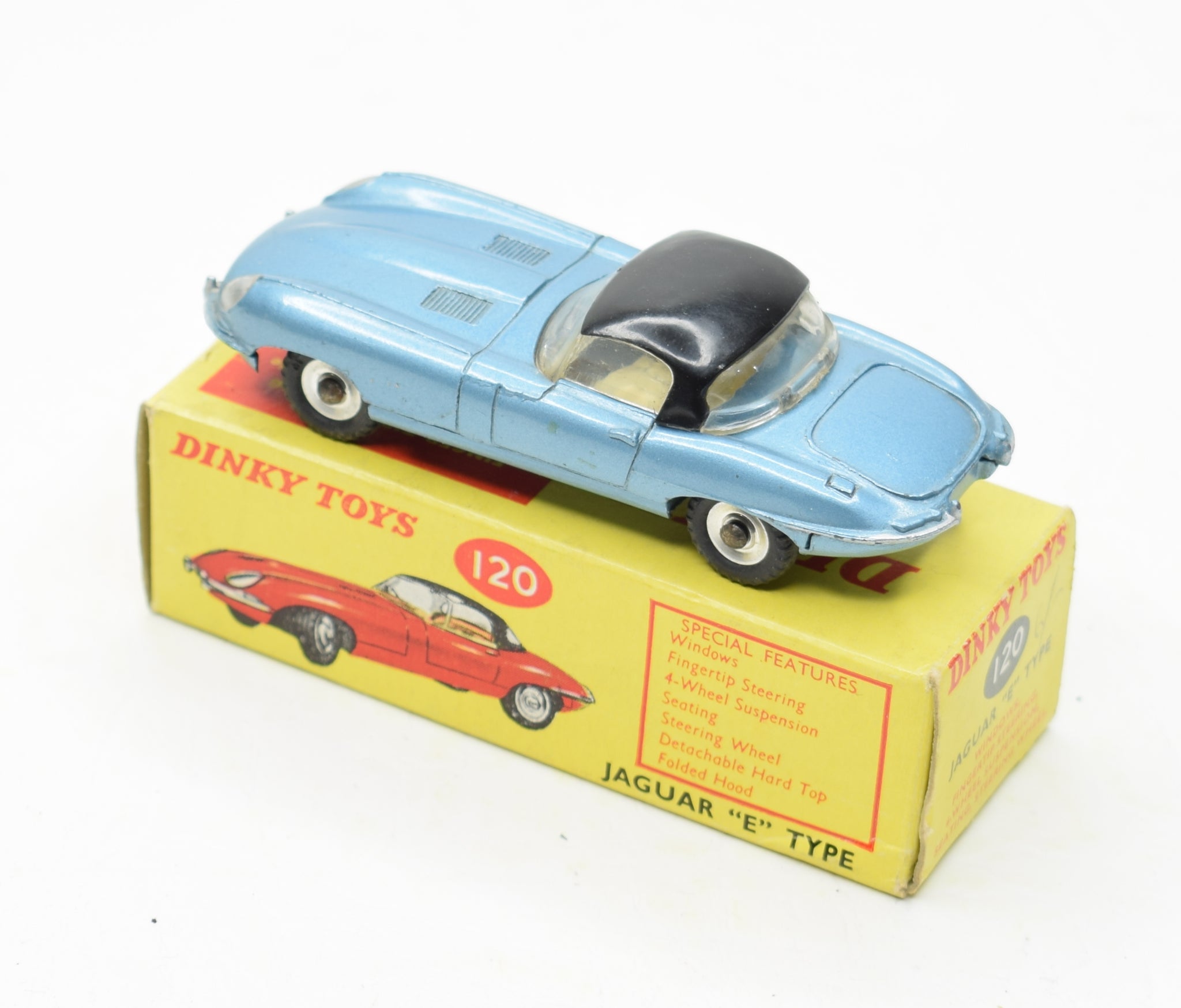 Dinky toy 120 Jaguar e-type Very Near Mint/Boxed – JK DIE-CAST MODELS