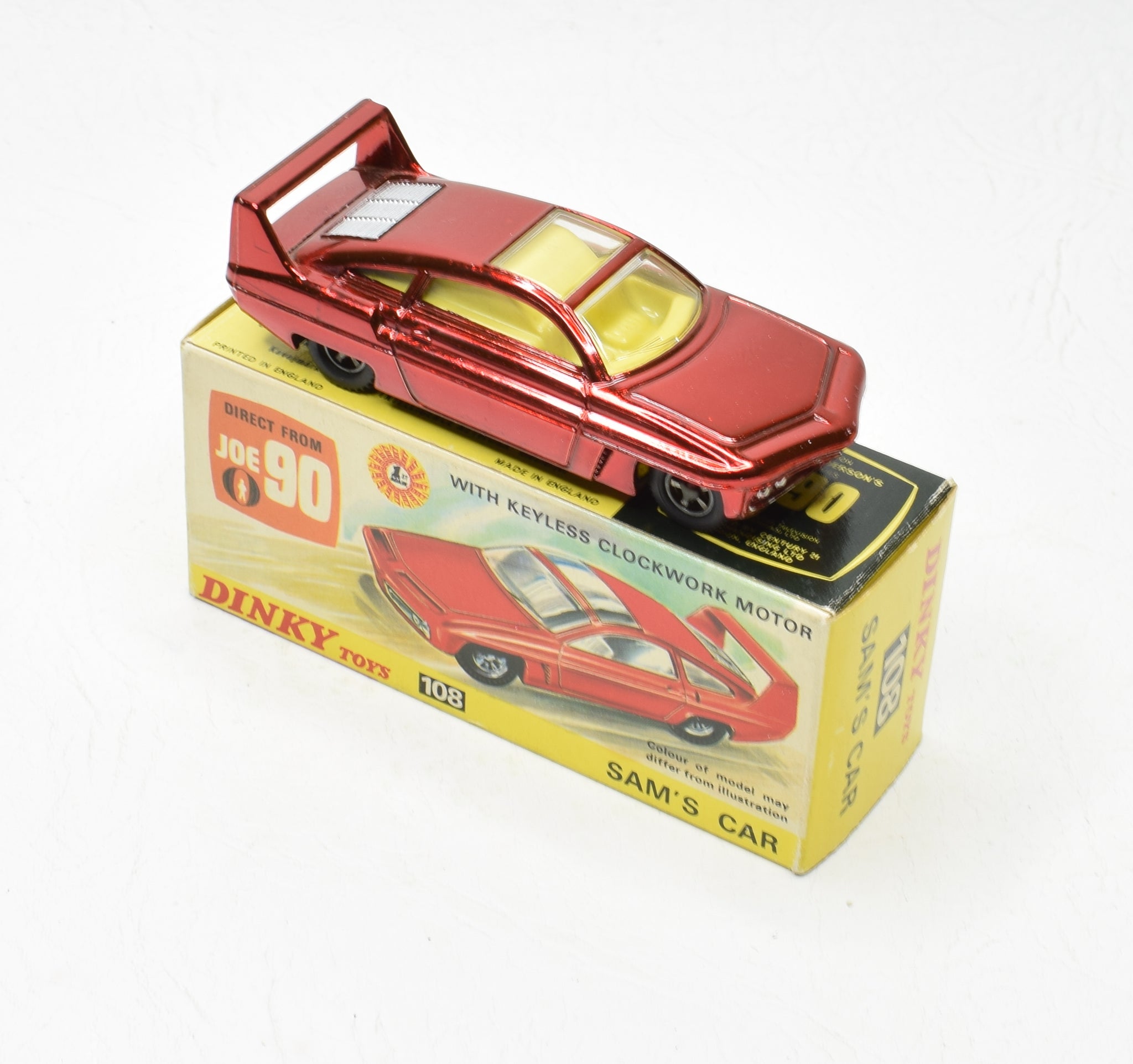 Dinky Toys GB Anderson Joe 90 Sam's car réf : 108 Dinky Toys GB Anderson Joe 90 Sam's car réf : 108