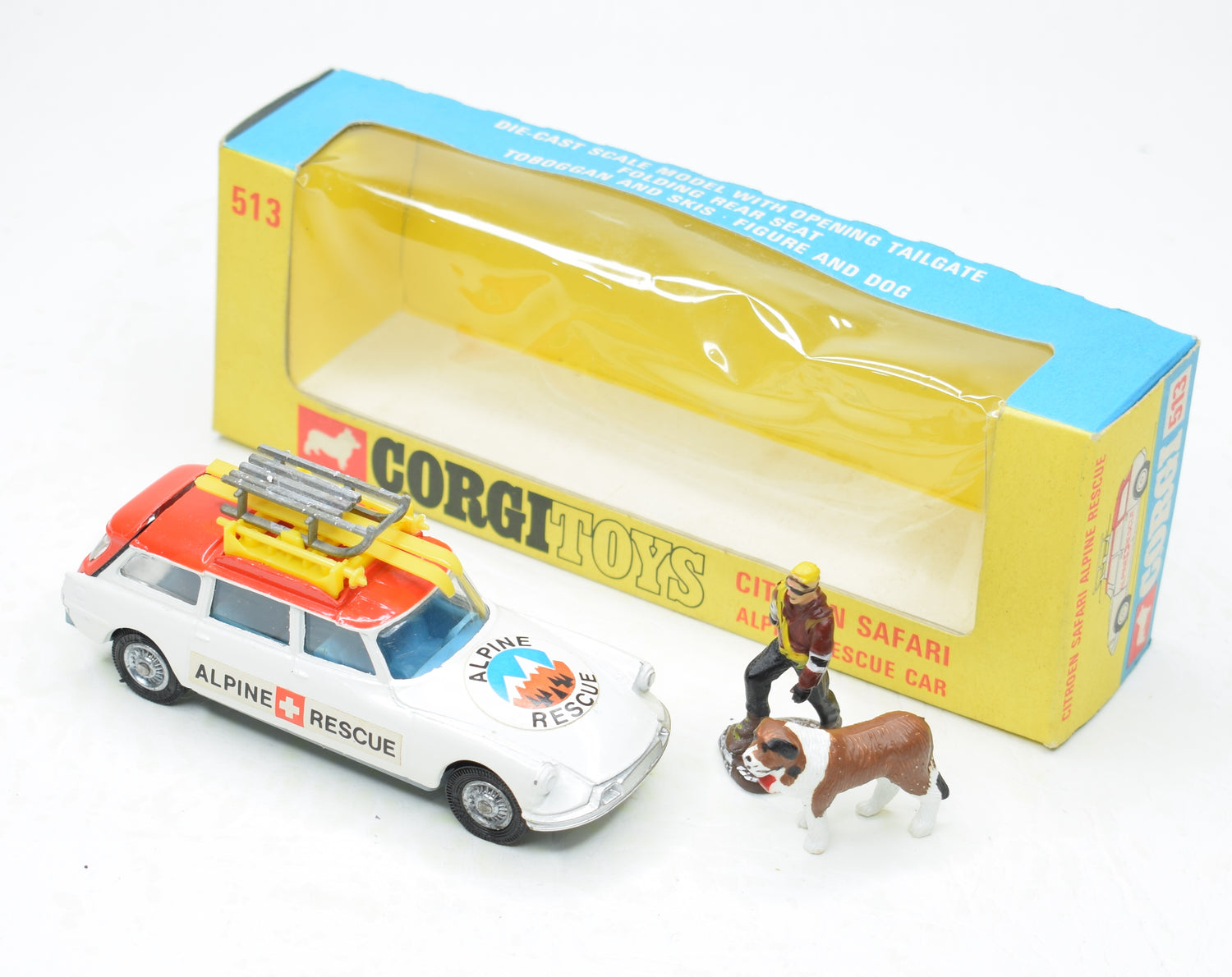 Corgi toys 513 Citroen Safari 'Alpine Rescue' Virtually Mint/Boxed