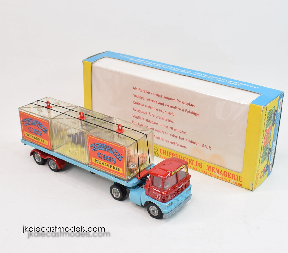 Corgi toys 1139 Chipperfields Menagerie Virtually Mint/Boxed (Retailer Card)