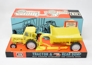 Britain's 9360 Fordson & Rear Dump Near Virtually Mint/Boxed (Rare Yellow Version)