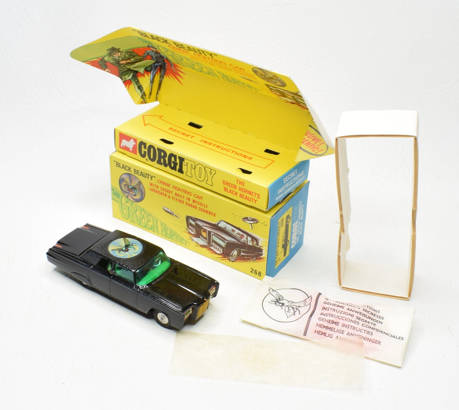 Corgi toy 268 Green Hornet Virtually Mint/Boxed (Rare gold radiator)
