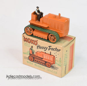 Moko Lesney Heavy Tractor with rubber tracks Virtually Mint/Boxed