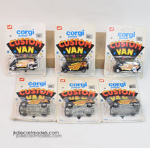 Corgi Junior 91 Custom vans Trade box of 6 'Lewes' Collection