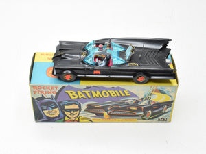Corgi toys 267 Batmobile Virtually Mint/Boxed (Matte black with very rare pink interior)
