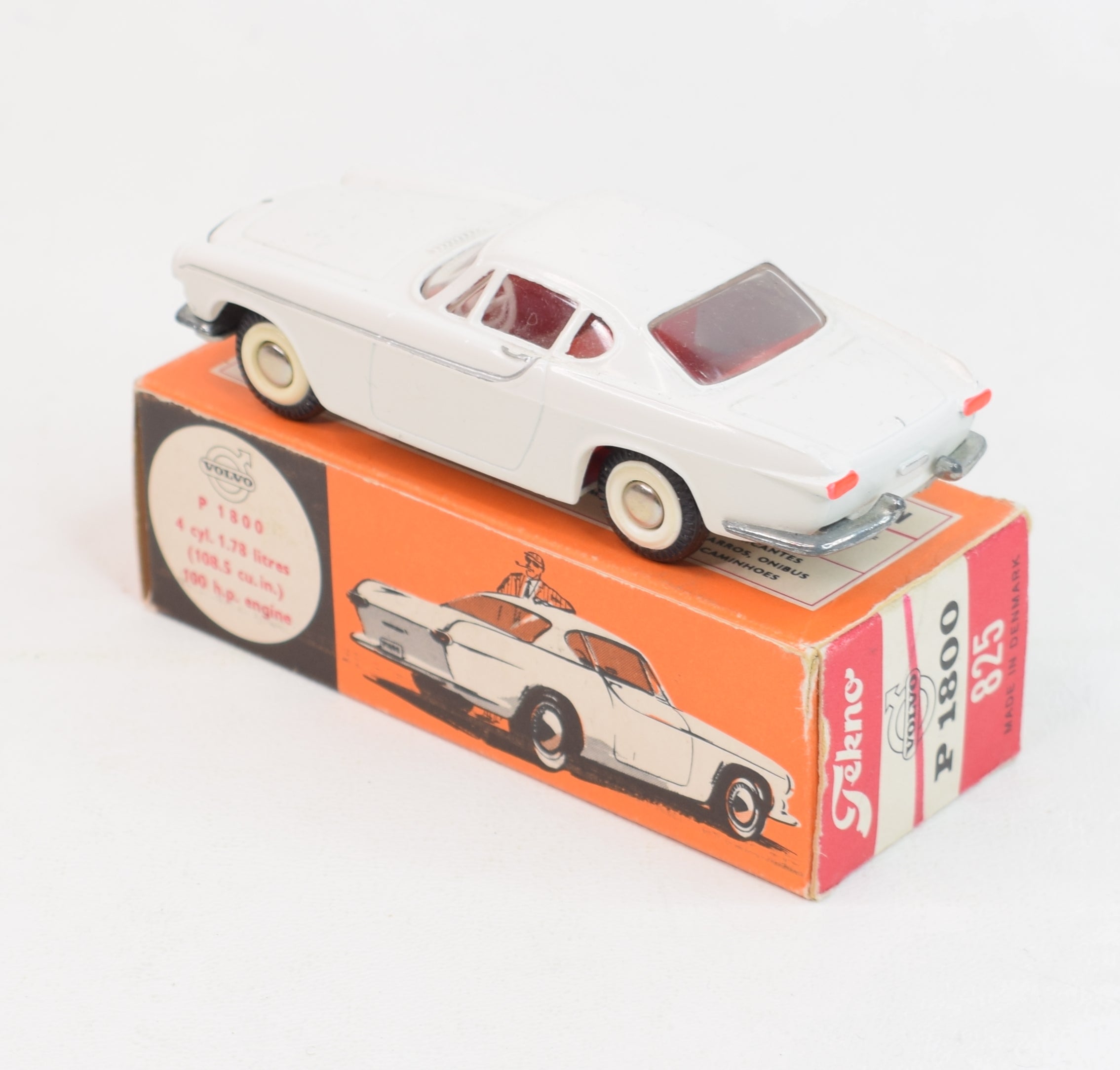 TEKNO DENMARK 825 VOLVO P1800 1960 EPOQUE DINKY-CIJ-JRD TEKNO DENMARK 825 VOLVO P1800 1960 EPOQUE DINKY-CIJ-JRD