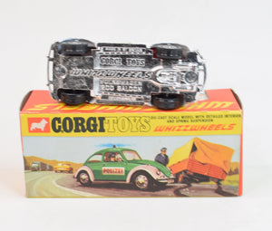 Corgi toys 373 VW 1200 Police car Virtually Mint/Nice box