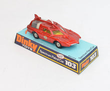 Dinky toys 103 Spectrum Patrol Car Very Near Mint/Boxed (Clear windows/blue base)