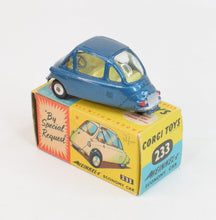 Corgi toys 233 Heinkel Virtually Mint/Boxed (Peacock blue)