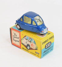 Corgi toys 233 Heinkel Virtually Mint/Nice box (metallic blue)