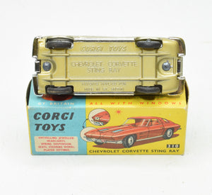 Corgi toys 310 Corvette Stingray Virtually Mint/Boxed (Rich Champagne)