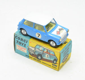 Corgi toys 227 Mini-Cooper Competition Virtually Mint/Boxed (Lemon interior)