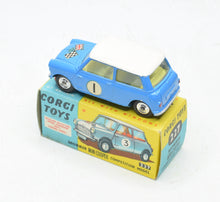 Corgi toys 227 Mini-Cooper Competition Virtually Mint/Boxed (Blue bonnet & lemon interior)
