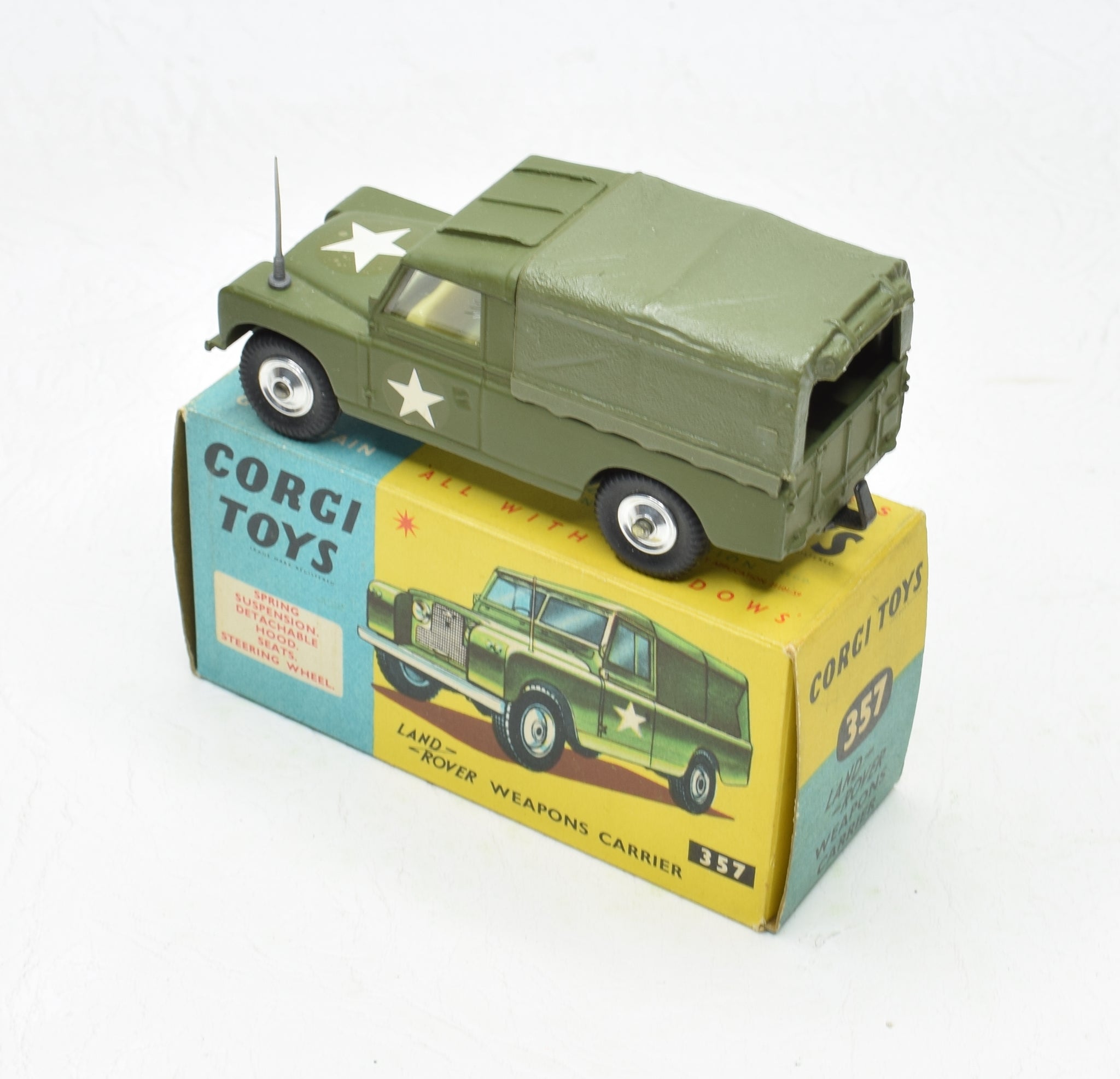 Corgi Toys 357 Land-Rover Weapons carrier Very Near Mint/Boxed 