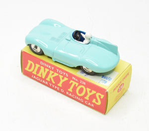 Dinky toys 238 Jaguar D type Virtually Mint/Boxed 'Wickham' Collection
