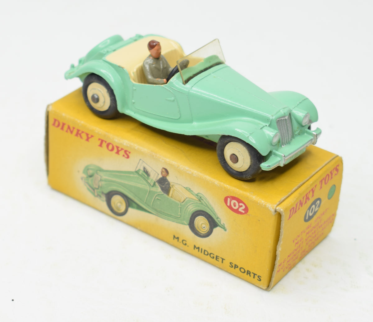 Dinky toy 102 M.G Midget Very Near Mint/Boxed 'Brecon' Collection