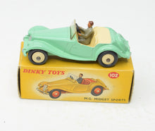 Dinky toy 102 M.G Midget Very Near Mint/Boxed 'Brecon' Collection