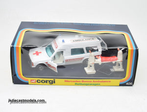 Corgi toys 406 Mercedes Ambulance (Old shop stock)