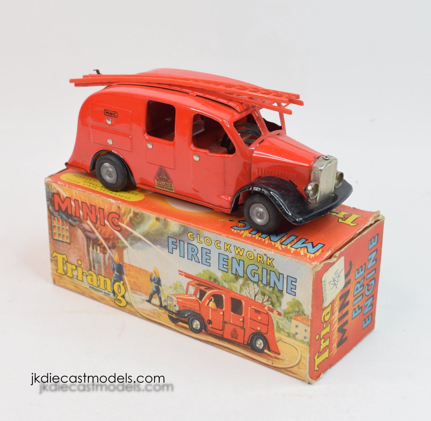 Tri-ang Minic 62m Fire Engine Virtually Mint/Boxed