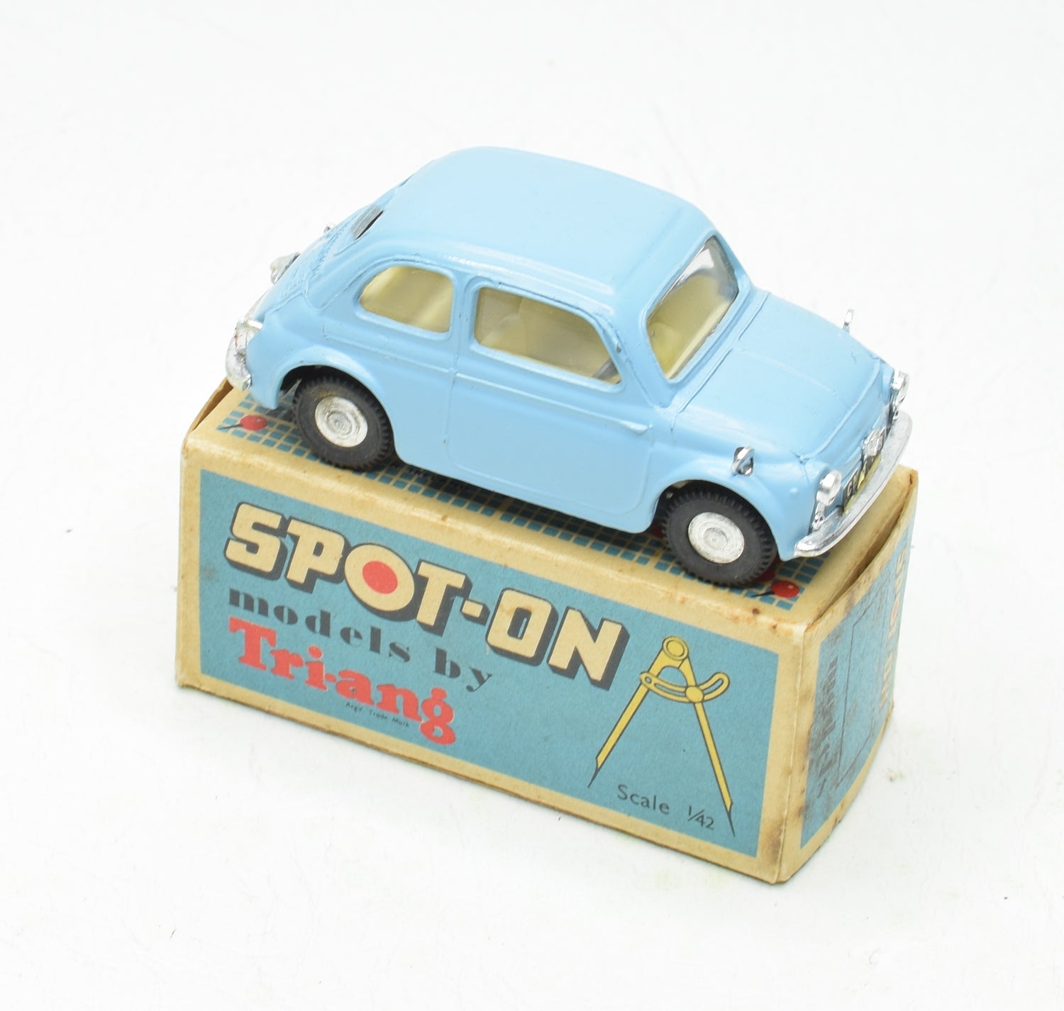 Spot-on 185 Fiat 500 Virtually Mint/Boxed M.T.B Collection