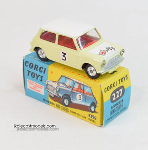 Corgi toys 227 Mini-Cooper Competition Virtually Mint/Nice box