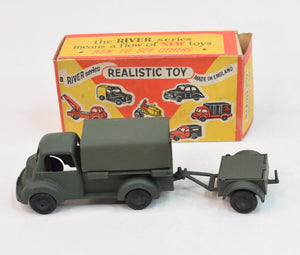 River series - Non Mechanical Army truck & trailer- Virtually Mint/Boxed