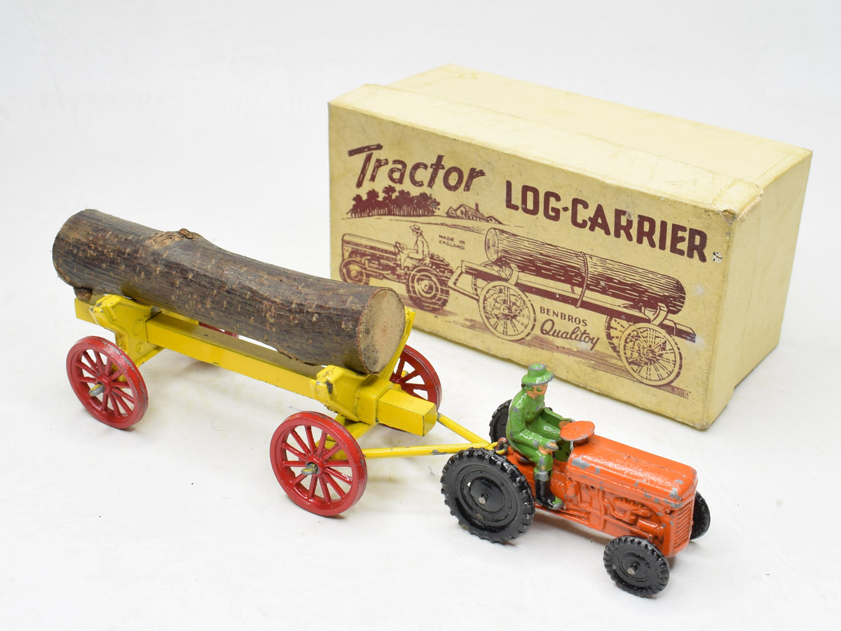 Benbros Tractor & Log Load Very Near Mint/Boxed (Rare early issue)