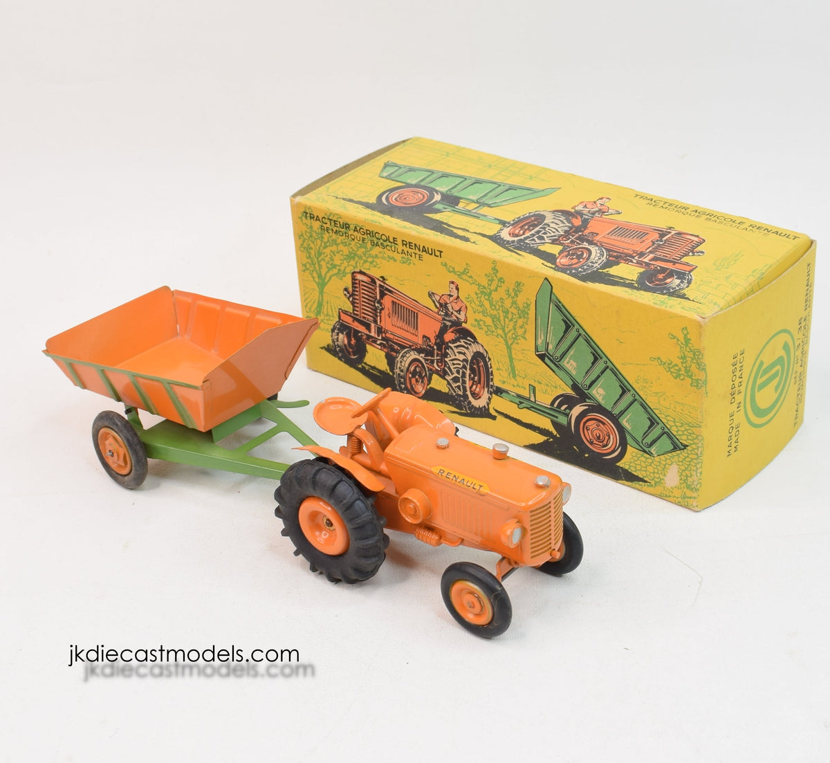 CIJ 3/38 Renault Tractor & Trailer Virtually Mint/Nice box