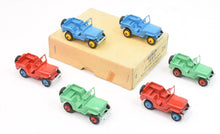 Dinky Toys 25J Jeep (CIVILIAN) in Colours - Trade box of 6 Virtually Mint/Boxed