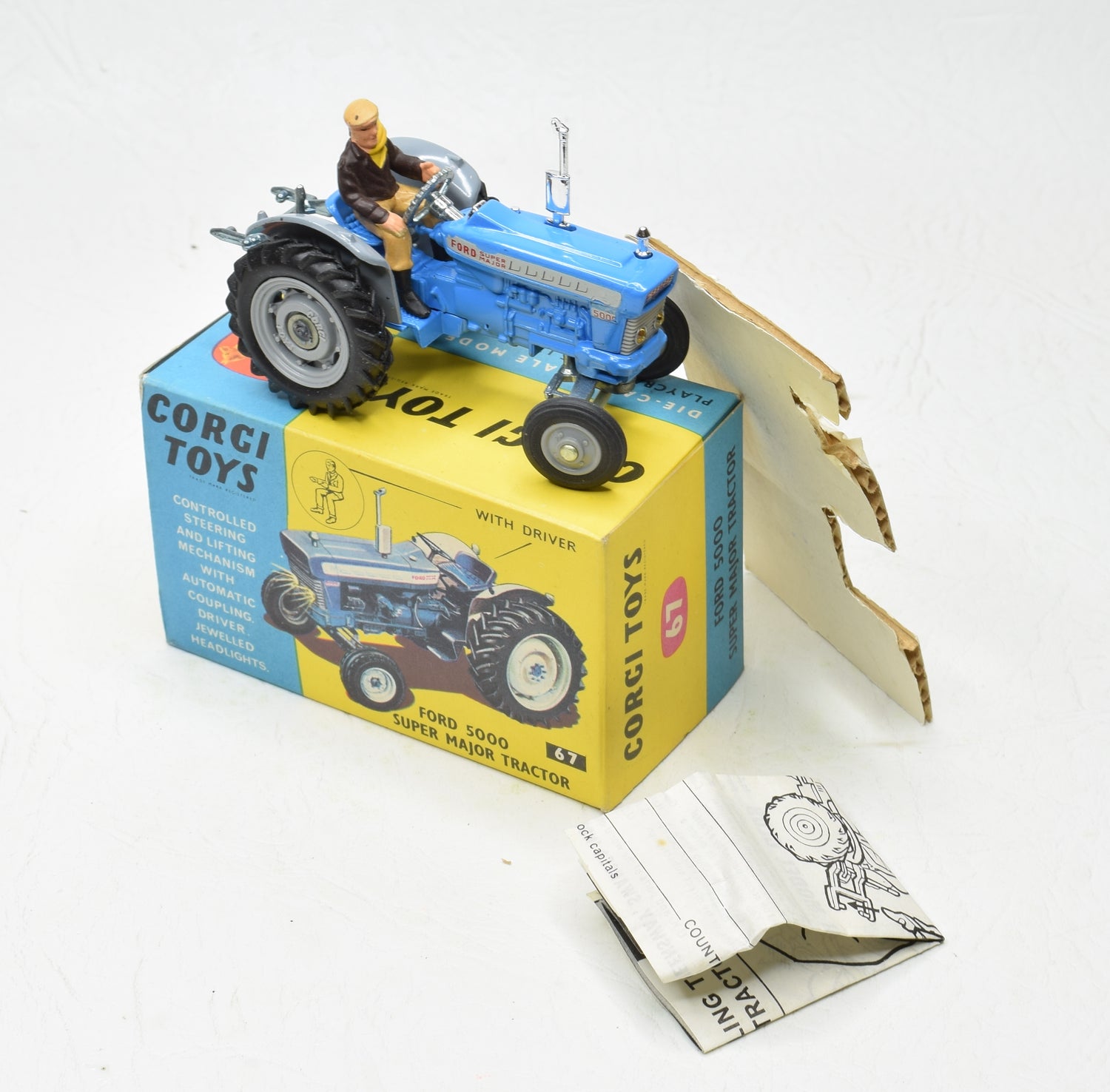 Corgi Toys 67 Fordson 5000 Super 'Power Major' Tractor Virtually Mint/Boxed