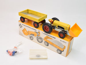 CKO of West Germany No. 389 Tractor & trailer Mint/Boxed (Rare Yellow)