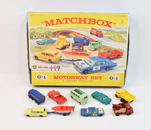 Matchbox G-1 Motorway gift set Very Near Mint/Boxed 'Hard Rock' Collection