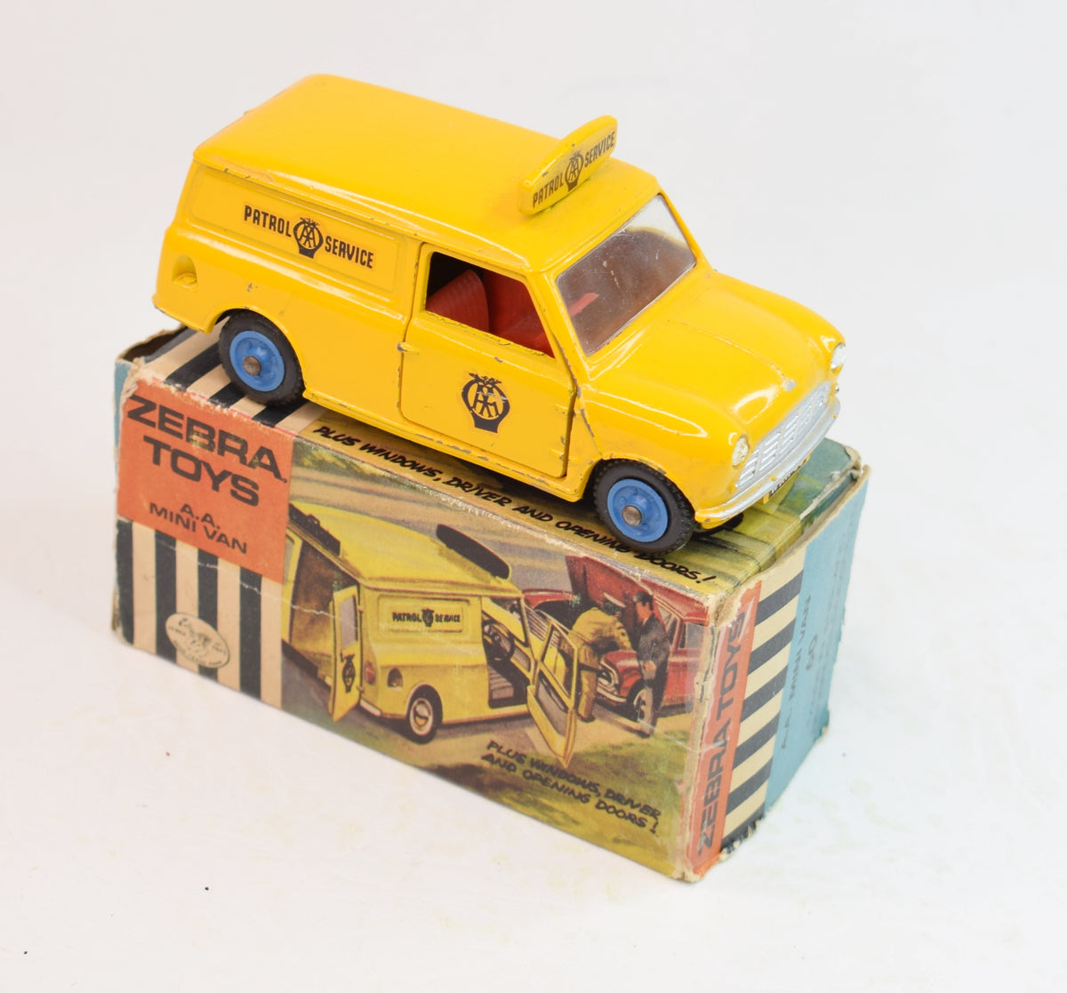 Zebra Toys 60 A.A Mini Van (Blue RAC Hubs) Very Near Mint/Boxed The 'Heritage' Collection