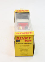 Dinky toy 115 Plymouth Fury Sports Virtually Mint/Boxed